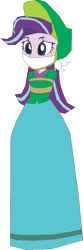 Size: 335x1007 | Tagged: safe, artist:caido58, derpibooru import, starlight glimmer, equestria girls, arm behind back, bondage, bound and gagged, cloth gag, clothes, gag, long skirt, simple background, skirt, solo, tied up, transparent background, victorian