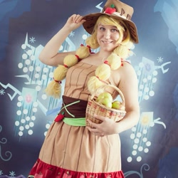 Size: 759x759 | Tagged: safe, derpibooru import, applejack, human, bronukon, clothes, cosplay, costume, irl, irl human, photo