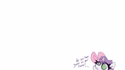 Size: 4096x2301 | Tagged: safe, artist:nekosnicker, derpibooru import, sweetie belle, pony, unicorn, dialogue, solo