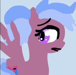 Size: 729x721 | Tagged: safe, derpibooru import, oc, pegasus, 1000 hours in ms paint, cutie mark, frown, the derpibooru anons, two toned mane