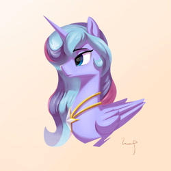 Size: 1024x1024 | Tagged: safe, artist:770418gyygy, derpibooru import, oc, oc only, alicorn, alicorn oc, gradient background, solo