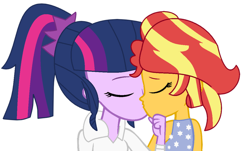 2808497 - safe, artist:jadethepegasus, derpibooru import, sci-twi, sunset  shimmer, twilight sparkle, human, fanfic:sunset shimmer discovers her feet,  equestria girls, crossover, cute, duo, duo female, fanfic, fanfic art,  female, happy ending, humanized ...