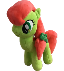 Size: 2225x2448 | Tagged: safe, artist:topsangtheman, derpibooru import, peachy sweet, earth pony, pony, apple family member, irl, photo, plushie, simple background, solo, transparent background