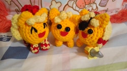 Size: 4096x2304 | Tagged: safe, artist:casquitos kawaii, derpibooru import, applejack, earth pony, pony, amigurumi, crochet, hat, pirate applejack, pirate hat, plushie