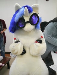 Size: 1200x1598 | Tagged: safe, artist:luna_b_, derpibooru import, dj pon-3, octavia melody, vinyl scratch, human, clothes, coca-cola, cosplay, costume, fursuit, irl, irl human, japan, japan ponycon, photo