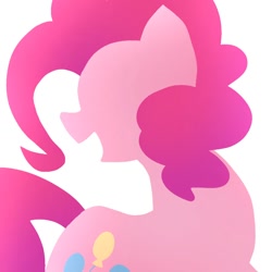 Size: 768x768 | Tagged: safe, artist:namaenonaipony, derpibooru import, pinkie pie, female, mare, minimal coloring, solo