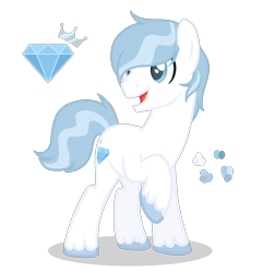 Size: 2600x2700 | Tagged: safe, artist:magicuniclaws, derpibooru import, oc, earth pony, pony, base used, magical gay spawn, male, offspring, parent:double diamond, parent:fancypants, simple background, solo, stallion, transparent background