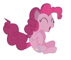Size: 544x459 | Tagged: safe, derpibooru import, edit, edited screencap, screencap, pinkie pie, earth pony, power ponies (episode), background removed, cute, diapinkes, female, jumping, mare, simple background, solo, transparent background