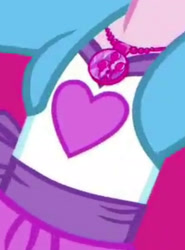 Size: 1920x2597 | Tagged: safe, derpibooru import, screencap, pinkie pie, equestria girls, mirror magic, spoiler:eqg specials, boobshot, breasts, clothes, cropped, female, geode of sugar bombs, jacket, jewelry, magical geodes, necklace, pictures of chests, solo