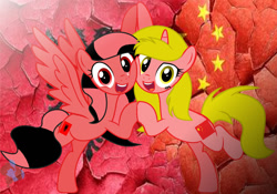 Size: 1280x896 | Tagged: safe, artist:jxst-bleo, derpibooru import, oc, pony, albania, china, nation ponies, ponified