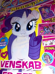 Size: 3096x4128 | Tagged: safe, derpibooru import, fluttershy, pinkie pie, rainbow dash, rarity, spike, twilight sparkle, twilight sparkle (alicorn), alicorn, dragon, earth pony, pegasus, pony, unicorn, 2021, cover, heart, looking at you, magazine, photo, scandinavia, solo focus, toy, winter