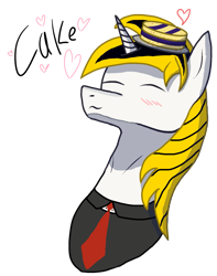 Size: 1425x1804 | Tagged: safe, artist:sroka001, derpibooru import, oc, oc only, oc:srok, pony, unicorn, cake, cute, eyes closed, food, happy, simple background, solo, transparent background