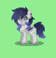 Size: 223x231 | Tagged: safe, derpibooru import, oc, bat pony, pony, bat pony oc, blue eyes, blue mane, chest fluff, pony town, solo, unnamed oc