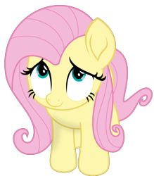 Size: 2000x2281 | Tagged: safe, artist:keronianniroro, derpibooru import, fluttershy, pegasus, pony, my little pony: the movie, cute, female, high res, looking up, mare, shyabetes, simple background, solo, transparent background, vector