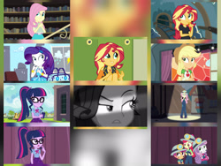 Size: 2560x1920 | Tagged: safe, derpibooru import, edit, editor:itsmgh1203, screencap, apple bloom, applejack, fluttershy, rarity, sci-twi, scootaloo, sunset shimmer, sweetie belle, twilight sparkle, all the world's off stage, best trends forever, better together, choose your own ending, constructive criticism, driving miss shimmer, equestria girls, fluttershy's butterflies, happily ever after party, opening night, rarity investigates: the case of the bedazzled boot, stressed in show, text support, apple bloom's bow, applejack's hat, bow, bowtie, bracelet, broken hand, canterlot high, cellphone, clothes, contemplative, cowboy hat, crossed arms, cutie mark, cutie mark crusaders, cutie mark on clothes, geode of empathy, geode of shielding, geode of super strength, geode of telekinesis, glasses, hair bow, hairpin, hat, helmet, jewelry, library, lockers, magical geodes, necklace, phone, ponytail, rarity peplum dress, smartphone, thinking