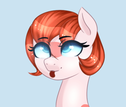 Size: 2000x1700 | Tagged: safe, artist:plaguemare, derpibooru import, oc, oc only, oc:chip breeze, pony, :p, bust, female, hypnosis, hypnotized, mare, mlem, portrait, silly, tongue, tongue out