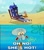 Size: 1000x1138 | Tagged: safe, derpibooru import, edit, edited screencap, screencap, princess luna, alicorn, pony, between dark and dawn, beach, beach chair, meme, oh no he's hot, spongebob squarepants, squidward tentacles, squilliam returns, sunglasses