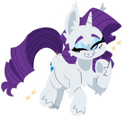 Size: 891x853 | Tagged: safe, artist:fizzlefer, derpibooru import, rarity, pony, unicorn, cute, ear fluff, ears, female, leg fluff, mare, one eye closed, raribetes, simple background, solo, transparent background, wink