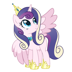 Size: 1280x1280 | Tagged: safe, artist:lazuli0209, artist:luc1d-dre4ms, derpibooru import, oc, oc only, alicorn, pony, alicorn oc, crown, horn, jewelry, offspring, parent:princess cadance, parent:shining armor, parents:shiningcadance, princess shoes, regalia, simple background, solo, transparent background, wings