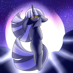 Size: 1670x1670 | Tagged: safe, artist:ladylullabystar, derpibooru import, oc, pony, unicorn, female, mare, moon, solo