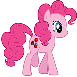 Size: 3070x3070 | Tagged: safe, derpibooru import, pinkie pie, among us, cutie mark, simple background, solo