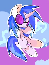 Size: 768x1024 | Tagged: safe, artist:pnpn_721, derpibooru import, dj pon-3, vinyl scratch, pony, unicorn, smiling, solo