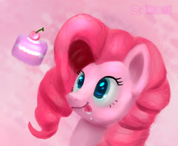 Size: 3508x2873 | Tagged: safe, artist:cxynbl, derpibooru import, pinkie pie, earth pony, pony, cake, food, solo