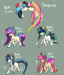 Size: 3000x3500 | Tagged: safe, artist:lavvythejackalope, derpibooru import, oc, oc only, oc:starburst, earth pony, pony, base used, bust, colored hooves, ear piercing, earth pony oc, eyes closed, gray background, hair over one eye, heterochromia, jewelry, necklace, parents:oc x oc, piercing, simple background, smiling