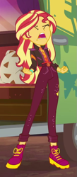 Size: 399x918 | Tagged: safe, derpibooru import, screencap, sunset shimmer, better together, equestria girls, sunset's backstage pass!, cropped, solo