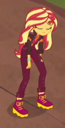 Size: 300x585 | Tagged: safe, derpibooru import, screencap, sunset shimmer, equestria girls, equestria girls series, sunset's backstage pass!, spoiler:eqg series (season 2), cropped, solo