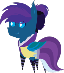 Size: 5285x6073 | Tagged: safe, artist:tikibat, derpibooru exclusive, derpibooru import, oc, oc only, oc:stardust, oc:stardust(cosmiceclipse), bat pony, pony, bat pony oc, bat wings, bow, clothes, crossdressing, dress, ear fluff, ears, fangs, hair bow, male, membranous wings, simple background, slit eyes, socks, solo, stallion, striped socks, transparent background, wings