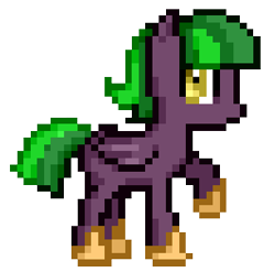 Size: 305x301 | Tagged: safe, artist:anonymous, oc, oc only, oc:fruit punch, pegasus, pony, female, golden eyes, green mane, guardsmare, mare, pegasus oc, pony maker, royal guard, simple background, solo, white background, wings