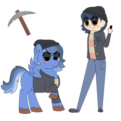 Size: 2043x2048 | Tagged: safe, artist:colorcodetheartist, derpibooru exclusive, derpibooru import, oc, oc:silver lining, human, pony, crossover ship offspring, humanized, interspecies offspring, offspring, parent:karamatsu matsuno, parent:rainbow dash, parents:karadash, simple background, transparent background