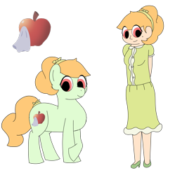 Size: 2043x2048 | Tagged: safe, artist:colorcodetheartist, derpibooru exclusive, derpibooru import, oc, oc:coy crispin, human, pony, crossover ship offspring, humanized, interspecies offspring, offspring, parent:applejack, parent:choromatsu matsuno, parents:chorojack, simple background, transparent background