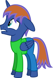 Size: 4000x5833 | Tagged: safe, artist:melisareb, derpibooru import, oc, oc only, oc:warding moonlight, alicorn, pony, absurd resolution, cursed image, ears, floppy ears, inkscape, interspecies offspring, male, not salmon, offspring, parent:baldi, parent:princess luna, simple background, solo, stallion, teenager, transparent background, vector, wat, wtf