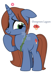 Size: 1280x1788 | Tagged: safe, artist:hate-love12, derpibooru import, oc, oc:overgrown lagoon, pony, unicorn, ears, female, floppy ears, mare, simple background, solo, transparent background