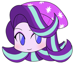 Size: 740x640 | Tagged: safe, artist:batipin, derpibooru import, starlight glimmer, equestria girls, beanie, hat, solo