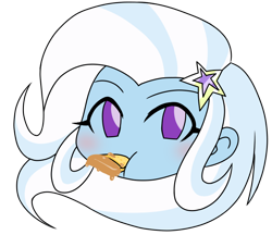 Size: 740x640 | Tagged: safe, artist:batipin, derpibooru import, trixie, equestria girls, crackers, food, peanut butter, peanut butter crackers, simple background, transparent background