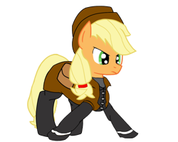 Size: 1280x1024 | Tagged: safe, artist:claynus, derpibooru import, applejack, earth pony, clothes, cosplay, costume, hat, solo, van helsing