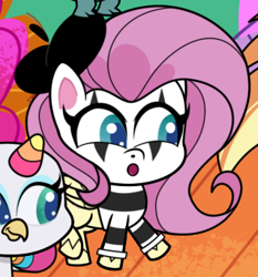 Size: 319x342 | Tagged: safe, derpibooru import, screencap, fluttershy, my little pony: pony life, playwright or wrong, spoiler:pony life s02e21, spoiler:pony life season 2, cropped, mime