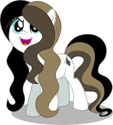 Size: 3254x3609 | Tagged: safe, artist:illumnious, derpibooru import, oc, oc only, oc:chocolate fudge, earth pony, blue eyes, cute, female, simple background, solo, transparent background