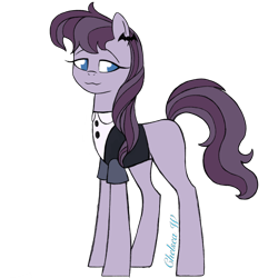 Size: 2000x2000 | Tagged: safe, artist:chelseawest, derpibooru import, oc, earth pony, pony, female, high res, mare, parent:inky rose, simple background, solo, transparent background