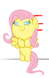 Size: 646x1022 | Tagged: safe, derpibooru import, fluttershy, pegasus, pony, baby, baby pony, bipedal, female, filly, filly fluttershy, simple background, white background, younger