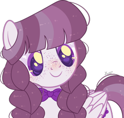 Size: 3719x3530 | Tagged: safe, artist:kurosawakuro, derpibooru import, oc, pegasus, pony, bowtie, female, mare, simple background, solo, transparent background