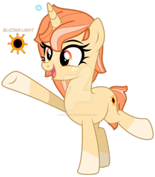 Size: 1280x1459 | Tagged: safe, artist:hate-love12, derpibooru import, oc, oc:blazing light, pony, unicorn, deviantart watermark, female, mare, obtrusive watermark, simple background, solo, transparent background, watermark