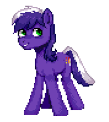 Size: 532x597 | Tagged: safe, artist:kotkkira, derpibooru import, oc, oc only, oc:proudy hooves, earth pony, pony, pixel art, simple background, solo, white background