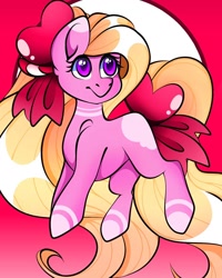 Size: 1080x1350 | Tagged: safe, artist:tessa_key_, derpibooru import, oc, oc only, earth pony, pony, abstract background, earth pony oc, eyelashes, looking back, smiling, solo