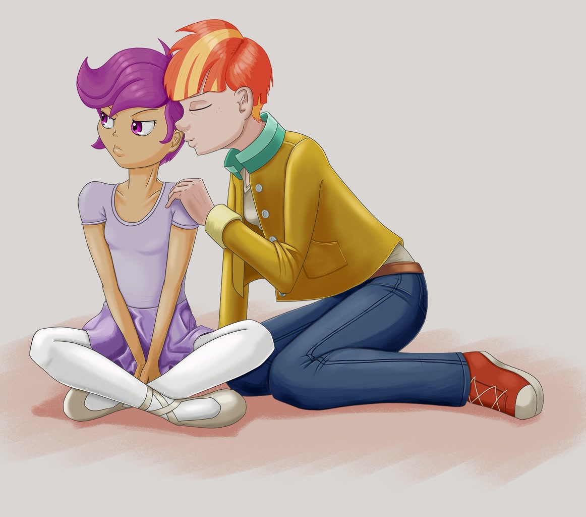 scootaloo and rainbow dash human