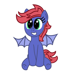 Size: 1200x1200 | Tagged: safe, artist:dafiltafish, derpibooru import, oc, bat pony, bat pony oc, female, mare, simple background, solo, white background