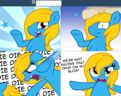 Size: 2562x2038 | Tagged: safe, artist:furrgroup, derpibooru import, oc, oc:internet explorer, pony, ask internet explorer, browser ponies, internet explorer, rule 63, self ponidox